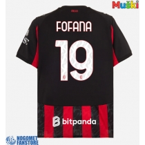 AC Milan Youssouf Fofana #19 Domaci Dres 2025-26 Kratak Rukav